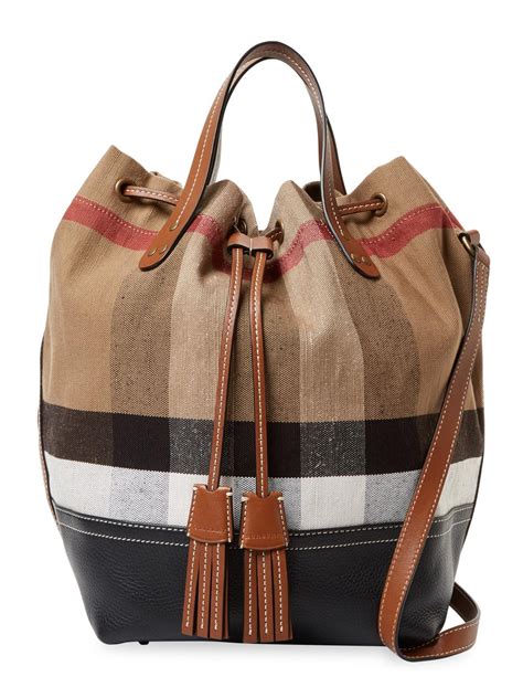 burberry new bridle bag|Burberry canvas bucket bag.